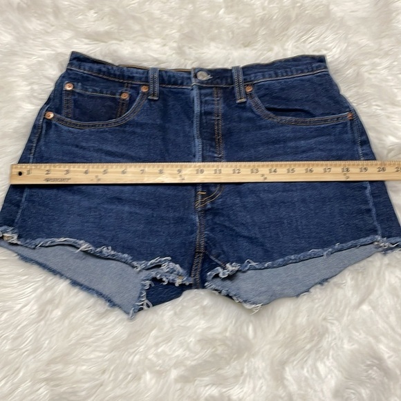 LEVI’S 501 DARK INDIGO DENIM SHORTS SZ 31 - Picture 5 of 12